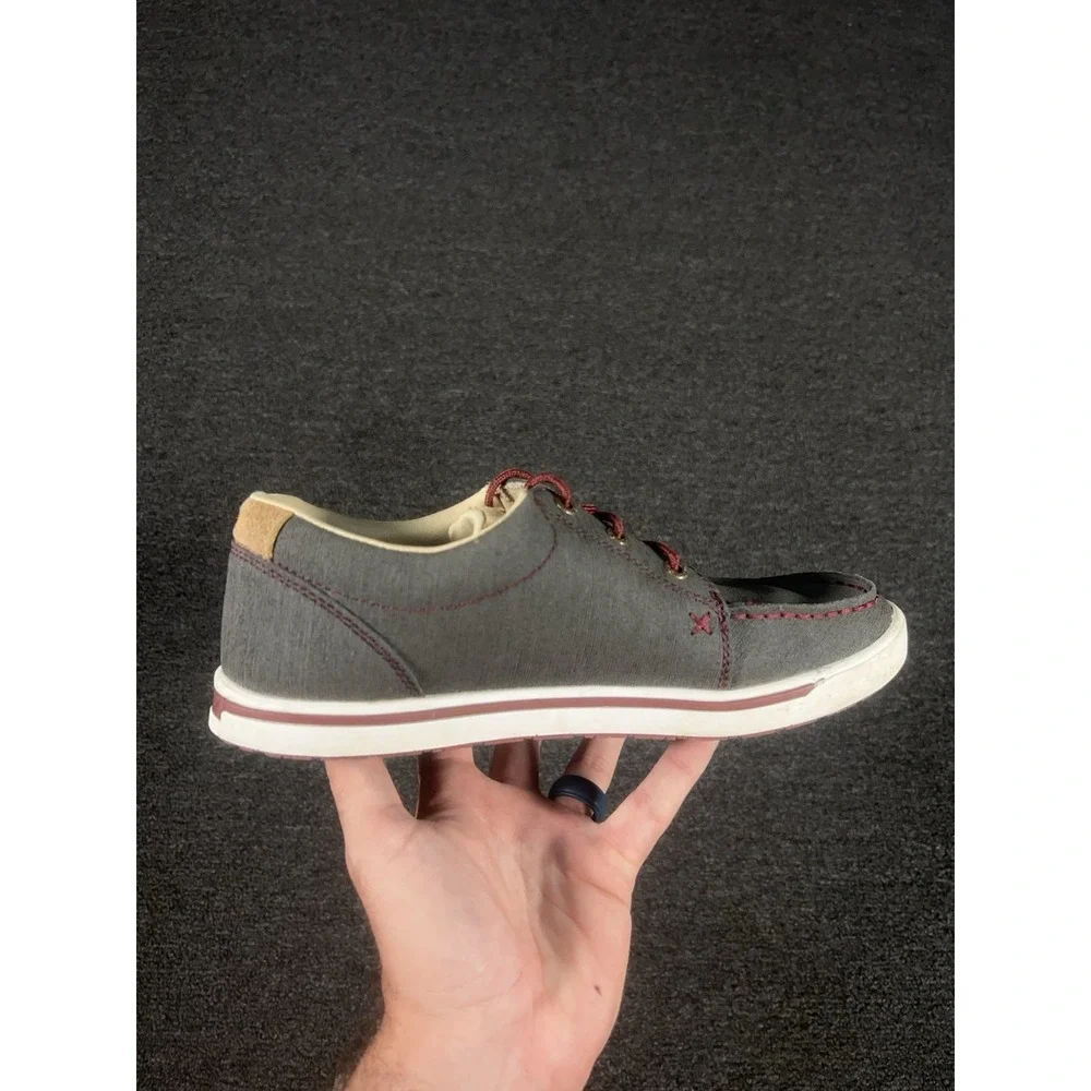 Twisted X Kicks Casual Moc Toe Shoes Womens Size 9M Gray Lace Up